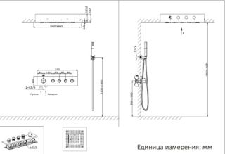 Душевая система AltroBagno Metropoli 040403 Cr хром